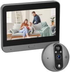 Secbazar Vezeték nélküli videós kaputelefon monitorral