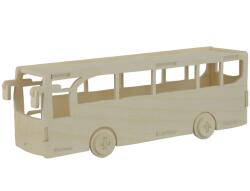 Pebaro Set de constructie din lemn „Autobuz debitat cu laser Pebaro (PEB-851/6)