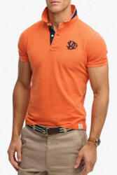 Superdry D2 Pique Polo Bluză Portocalie M1110465A-K1A (M1110465A-K1A)