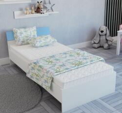 haaus Pat Leco, 200 x 90 cm, saltea spuma inclusa, Alb/Bleu (920715)