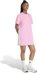 Adidas Essentials 3-Stripes Rochie De Vară Mini Sport Tricou Mânecă Scurtă Roz/Alb KR6360 (KR6360)