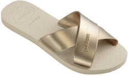 Havaianas Slides Metalizate Aqua În Culoare Aurie 4148866-0121 (4148866-0121)
