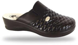 DrMonteBosco Shoes Monte Bosco női kényelmi klumpa - 6204 Fekete gyógypapucs