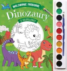 Olesiejuk Dinozauri. Pictură cu vopsele Carte de colorat