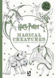 Kings Road Publishing Harry Potter Magical Creatures Postcard Colouring Book Carte de colorat