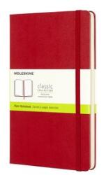 Moleskine Moleskine: Caiet cu copertă tare, pagini albe, roșu, L
