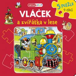Infoa Trenuleț și animale din pădure - Puzzle carte Puzzle