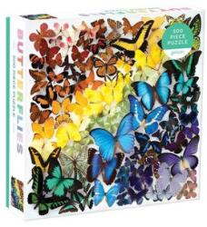 Galison Puzzle Fluturi colorați 500 piese Puzzle