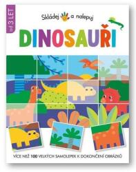 Svojtka&Co Asamblează și lipește Dinozauri Carte de colorat