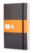 Moleskine Caiet moale, liniat, negru, L