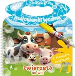 Wioleta Żyłowska Fișe & colorat cu apă. Animale la fermă Carte de colorat