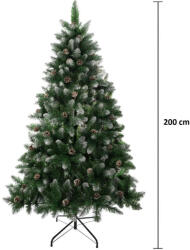 Magic home MagicHome Albero műfenyő, havas végek, tobozokkal, 200 cm (TC8091682)