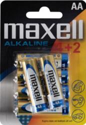 Somogyi Elektronic Maxell LR6 4+2 AA elem, alkáli, ceruza, 1, 5V, 6 db/csomag (Maxell LR6 4+2)