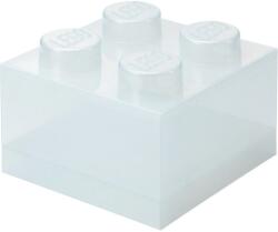 LEGO® LEGO tároló doboz 4 csapos fedél csillámos átlátszó 40090803 (40090803)