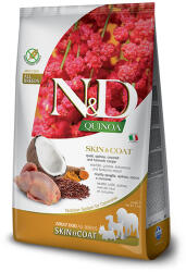 N&D Quinoa Skin&Coat (bőr&szőr) fürj medium & maxi száraz kutyatáp 7kg - pegazusallatpatika