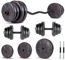 Progressive Set haltera si gantere reglabile de 40 KG Progressive ECGZ45