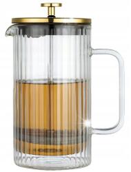 Klausberg Kávé- és teafőző, Klausberg, French Press, 1000ml, átlátszó/arany (KB-7761)