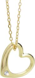 JSB Bijoux Szív chatonnal Swarovski Crystals aranyozott 92300371g-cr (Ag925/1000, 2, 23g)