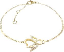 JSB Bijoux Ezüst karkötő Angyal Swarovski kristályokkal aranyozott 92500406g-cr (Ag 925/1000; 1