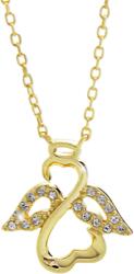 JSB Bijoux ezüst angyal Swarovski® kristálykövekkel aranyozott 92300406g (Ag 925/1000, 1, 97g)
