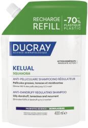 Ducray Kelual Squanorm szabályozó sampon, zsíros hajra, korpásodás ellen, utántöltő, 400 ml