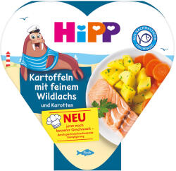 Hipp Био меню HiPP - Картофи, моркови и сьомга, 12 м+, 250 g (8655) - ozone