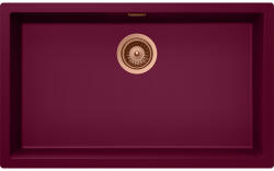 SCHOCK Schock Kaia N-100XL konyhai mosogatótálca 756 x 456 mm Cristadur Berry, bogyószín és látható elemek Copper, réz (SETKN100XLBEPVCOB)