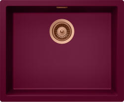 SCHOCK Schock Kaia N-100L konyhai mosogatótálca 556 x 456 mm Cristadur Berry, bogyószín és látható elemek Copper, réz (SETKN100LBEPVCOB)