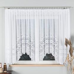 Markizeta Jacquard függöny, Napellenző, Poliészter, 400 x 160 cm, Fehér (MAR_65672)