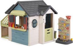 Smoby Căsuță restaurant cu perete de joacă Chef House Life Smoby cu bucătărie mică, extensibilă, cu filtru UV de la 24 luni (SM810307-S) Casuta pentru copii