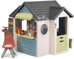 Smoby Căsuță restaurant cu masă Chef House Life Smoby cu bucătărie extensibilă, cu filtru UV, de la 24 luni (SM810307-W) Casuta pentru copii