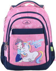 ECADA Ghiozdan scoala Ecada 614006, 4 compartimente, 41 × 31 × 16 cm, Motiv Unicorn (614006)