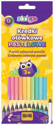 STRIGO Creioane colorate Strigo SSC183 pastel, 12 culori (SSC183)
