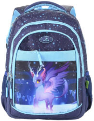 ECADA Ghiozdan scoala Ecada 614009, 4 compartimente, 41 × 31 × 16 cm, Mystic Deer (614009)