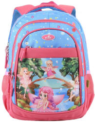 ECADA Ghiozdan scoala Ecada 614007, 4 compartimente, 41 x 31 x 16 cm, Motiv Fairy Paradise (614007)