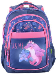 ECADA Ghiozdan scoala Ecada 614010, 4 compartimente, 41 x 31 x 16 cm, Motiv U & ME (614010)