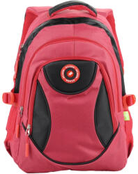 ECADA Ghiozdan scoala Ecada 61501R, 3 compartimente, 46 x 32 x 18 cm, Rosu/Negru (61501R)