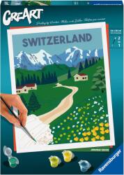 Ravensburger Set de pictat după numere Ravensburger CreArt - Alpii Elvețieni (23536)