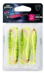  FOX RAGE Fox Rage Slick Shad Ultra UV 7cm Lemontiger x 5