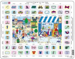 Larsen Puzzle educațional Larsen din 70 piese - Cafenea (EN2) Puzzle