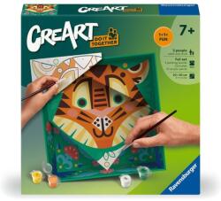Ravensburger Set de pictat după numere Ravensburger CreArt - Tigru fermecător (Do it together) (25863)