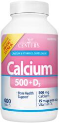 21st Century Calcium 500 + Extra D3, 400 tablete, 21st Century