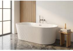 Rune Cada acril freestanding Rune Esir alb 170x75 cm model riflaj (5940541335771)