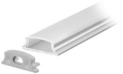 V-TAC Profil aluminiu pentru bandă LED flexibilă, dispersor alb mat, 2000 x 18 x 6 mm (SKU-2909)