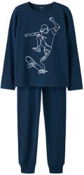 NAME IT pijama pentru băieți cu mâneci lungi cu model albastru/titan (148162)