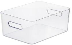 SMARTSTORE Cutie de depozitare, plastic, 15, 4 l, SMARTSTORE „Compact Clear L, transparentă