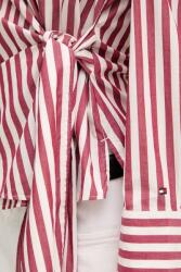 Tommy Hilfiger Блуза с прехлупване дамска от памук (WW0WW49650) - answear - 129,07 лв