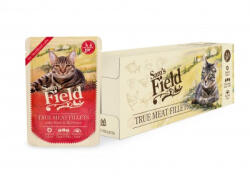 Sam's Field True Meat Fillets for sterilized cats - Beef & Beetroot alutasakos eledel 24 x 85 g - origopet