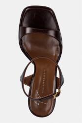 Giuseppe Zanotti сандали с дебел ток от кожа Biarritz (E600013.009)
