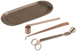 J-line set pentru îngijirea lumânărilor, decorativ, din metal 99KK-DRU1MU_82X (55786)